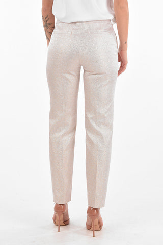 4 Pocket POUMAS Hidden Fastening Lurex Pants