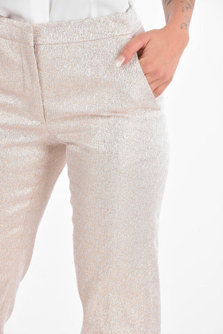 4 Pocket POUMAS Hidden Fastening Lurex Pants