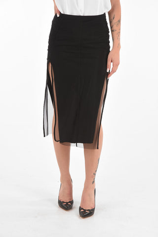 PHLEGETHON Side Split COLLAGE Tulle Longuette