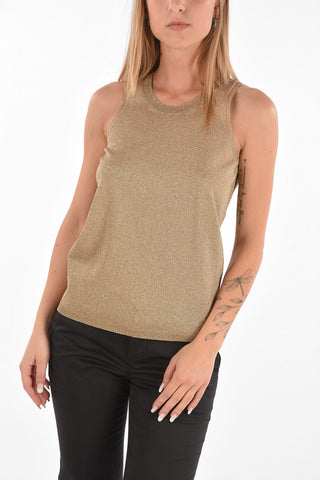 Crew Neck Lurex Top