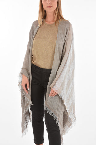 two-tone sequined cape