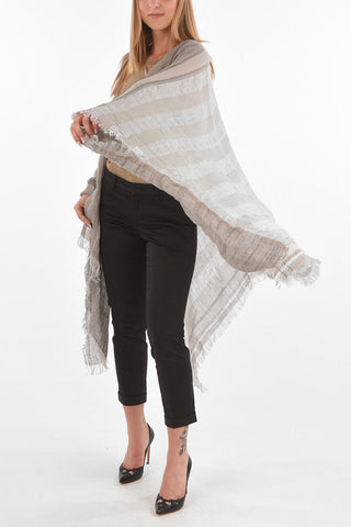 two-tone sequined cape