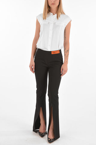 Ankle Zipped GABARDINE STRETCH Pants