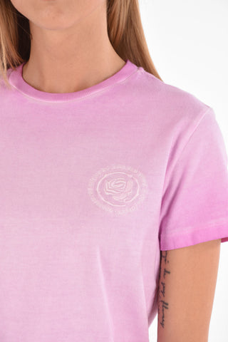 T-Shirt Girocollo in Cotone Tie Dye