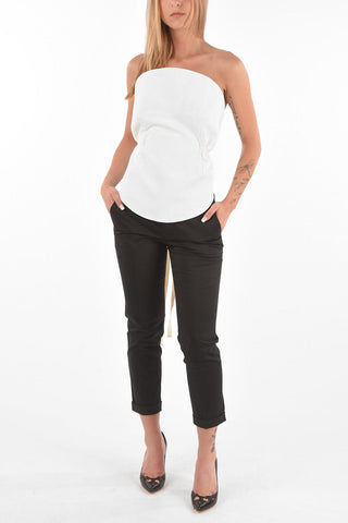 MM6 Open back cotton top