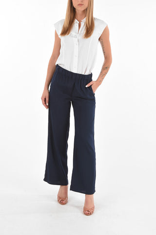 elastic waistband SENVERY silk pants