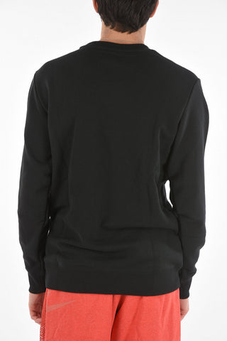Rundhalssweatshirt mit Logo-Stickerei