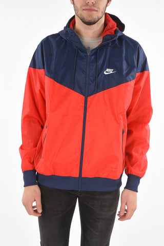 Two Tone Lightweight Windbreaker Jacket with Hood