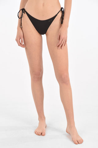 solid color KARL & CHOUPETTE tie-side bikini bottom