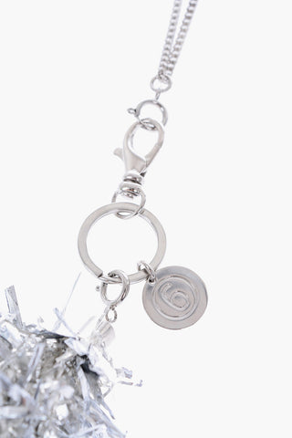 MM6 collana a catena con pendente ghirlanda con fili laminati