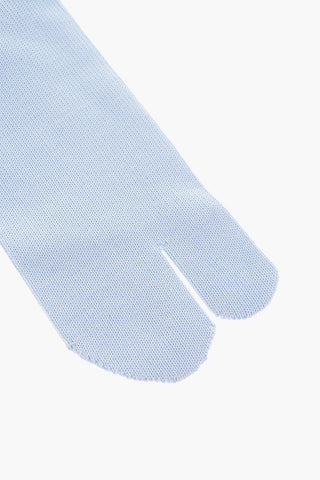 cotton stretch ribbed TABI long socks