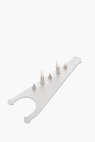 patent leather Detachable SNATCHED bag handle with studs