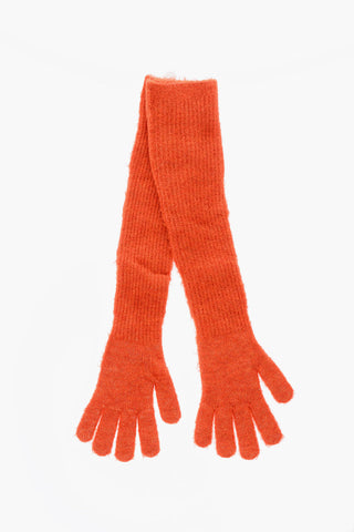 MM6 solid color opera gloves