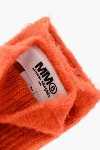 MM6 solid color opera gloves