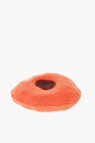 MM6 cappello in maglia a tinta unita
