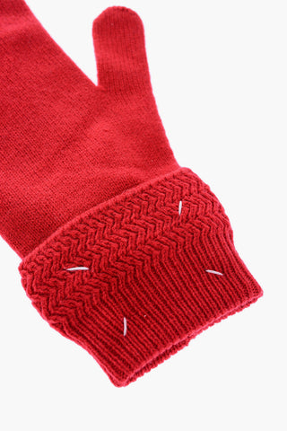 MM14 wool and cashmere mitten gloves