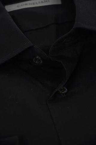 Poplin Cotton Shirt with Classic Collar