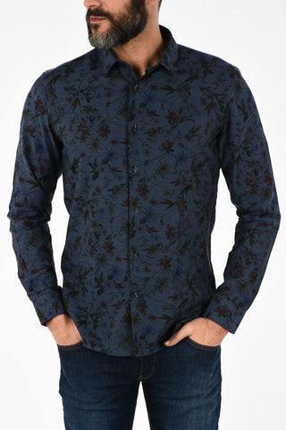 CC COLLECTION Poplin Cotton Shirt with Classic Collar