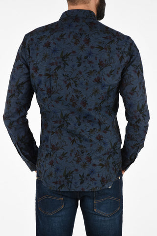 CC COLLECTION Camicia in Cotone Popeline con Collo Italiano