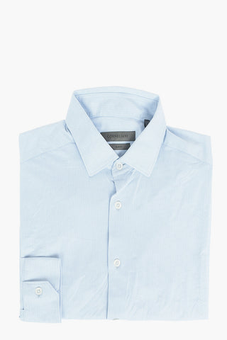 Stretched Fabric Shirt with Basket Weave Pattern