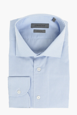 Gingham Checkered Wrinkle Free Shirt with Standard Collar