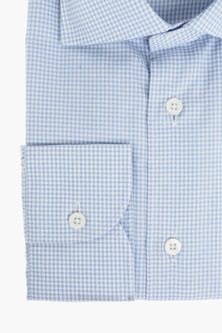 Gingham Checkered Wrinkle Free Shirt with Standard Collar
