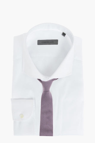 Poplin Cotton Shirt with Standard Collar