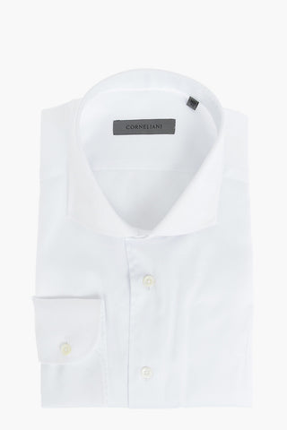 Poplin Cotton Shirt with Standard Collar