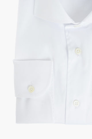 Poplin Cotton Shirt with Standard Collar