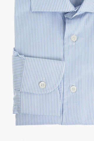 COUTURE Wrinkle Free Cotton Shirt with Awning Stripes Pattern