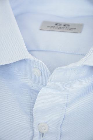 CC COLLECTION Twill Cotton Shirt with Classic Collar