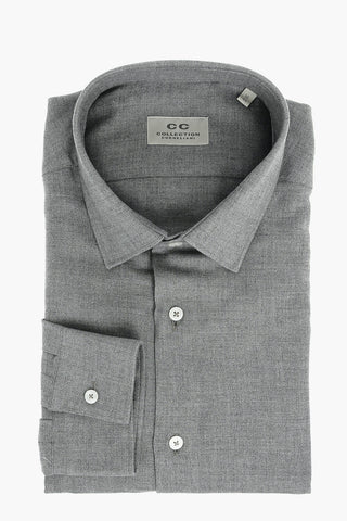 CC COLLECTION Cotton Shirt with Classic Collar