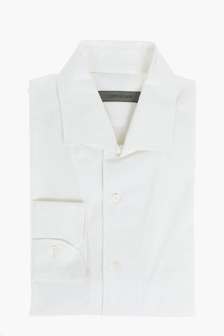 Cotton Wool Shirt with Standard Collar