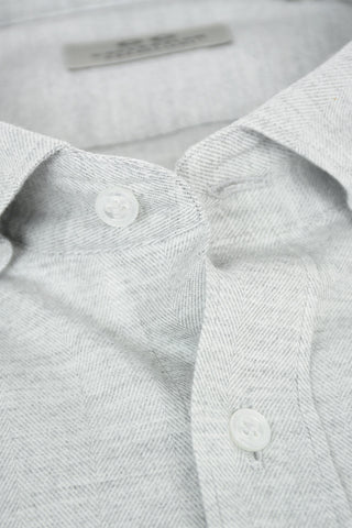 CC COLLECTION Camicia in Cotone Herringbone con Taschino