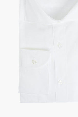 CC COLLECTION Poplin Cotton Shirt with Standard Collar