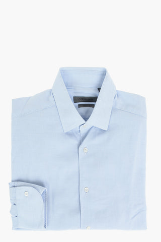 Camicia in Cotone ICE con Motivo Pied de Poule