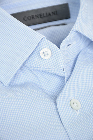 Camicia in Cotone ICE con Motivo Pied de Poule