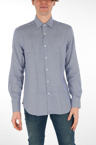 Camicia in Cotone ICE con Motivo Pied de Poule