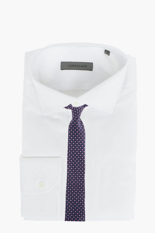 Twill Cotton Shirt with Standard Collar