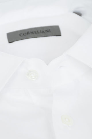 Twill Cotton Shirt with Standard Collar