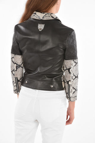COUTURE Giubbotto BOFFITH in Pelle Effetto Pitone