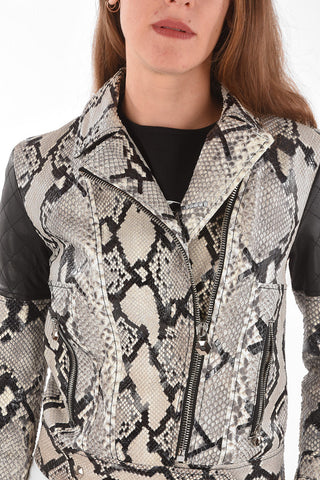 COUTURE Giubbotto BOFFITH in Pelle Effetto Pitone