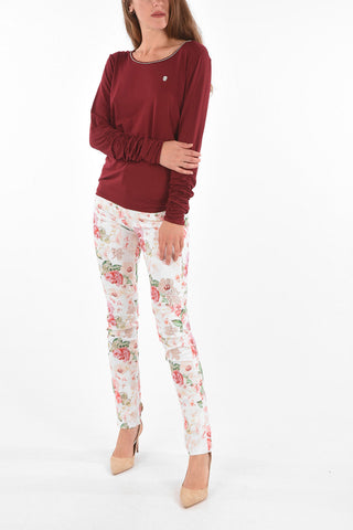 Crystal LITTLE SKULL ONE Long-sleeved T-Shirt