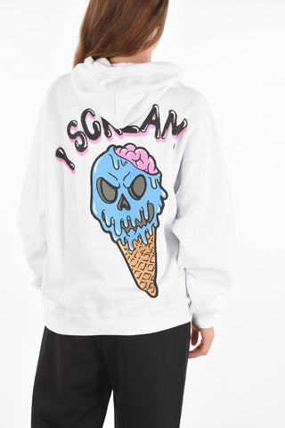 Felpa Hoodie con maxi tasca a toppa