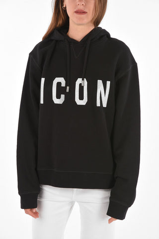 rhinestone detail COOL FIT Hoodie