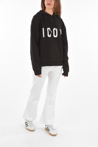 rhinestone detail COOL FIT Hoodie