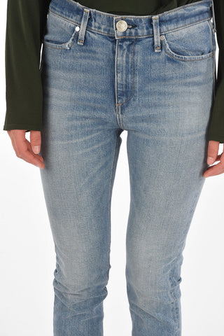 frayed-hem FARRAH cigarette fit jeans
