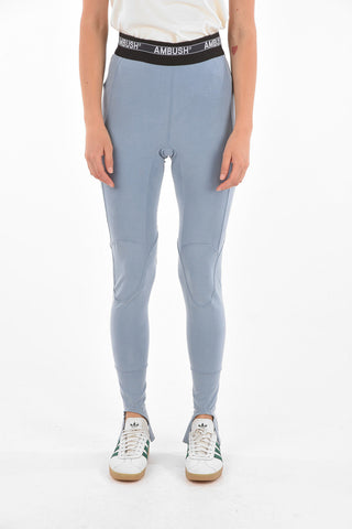 Leggings with Split detailing and Elastic Waist Band with Logo