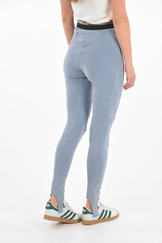 Leggings with Split detailing and Elastic Waist Band with Logo