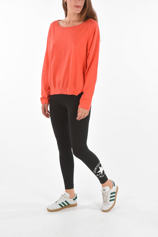 Maglia a Tinta Unita in Cotone e Cashmere